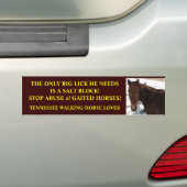 Big Lick - Tennessee Walking Horses Bumpersticker (Op auto)