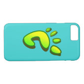 Big Lime Green Footprint Case-Mate iPhone Case (Achterkant (Horizontaal))