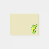 Big Lime Green Footprint Post-it® Notes (Voorkant)