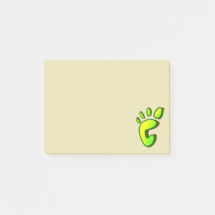 Big Lime Green Footprint Post-it® Notes