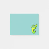 Big Lime Green Footprint Post-it® Notes (Voorkant)