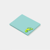 Big Lime Green Footprint Post-it® Notes (Schuin)
