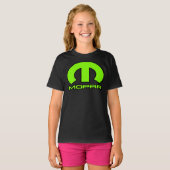 BIG Lime Green M Mopar Automobilia Classic T-Shirt (Voorkant volledig)