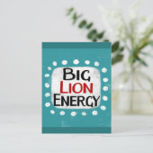 Big Lion Energy Briefkaart (Staand voorkant)
