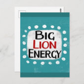 Big Lion Energy Briefkaart (Voorkant / Achterkant)