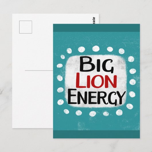 Big Lion Energy Briefkaart (Voorkant / Achterkant)