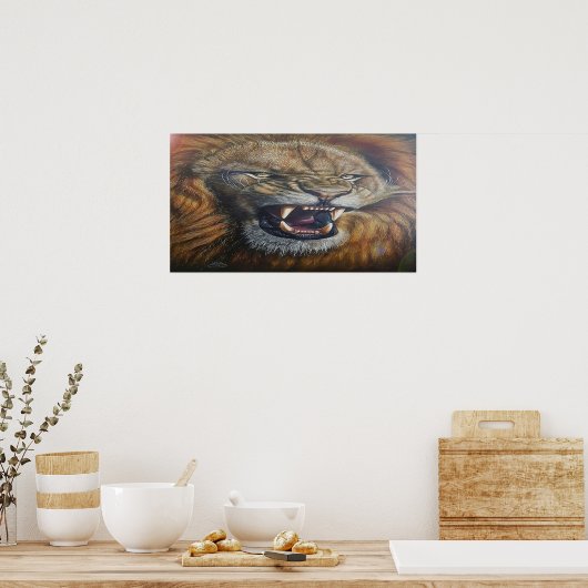BIG LION POSTER (Keuken)