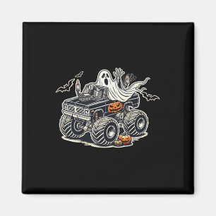 Big Little Boys Halloween Shirt Ghost Skeleton Kin Magneet