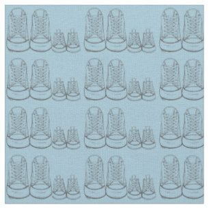 Big Little Shoes New Baby Blue Birth Arrival Stof