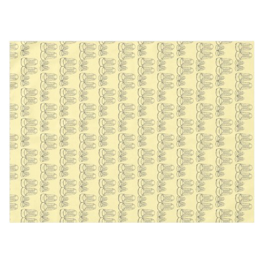 Big Little Shower New Baby Shower Sneaker Yellow Tafelkleed (Voorkant (Horizontaal))