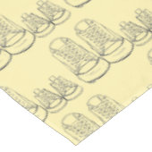 Big Little Shower New Baby Shower Sneaker Yellow Tafelkleed (Gekanteld)