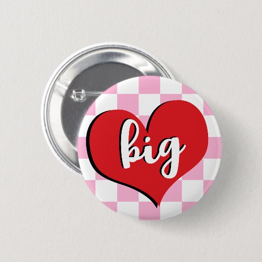 Big Little Sorority  Heart Button (Voorkant /achterkant)