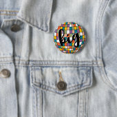 Big Little Sorority Retro Disco Ball Button (In situ)
