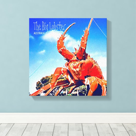 Big Lobster South Australia Canvas Afdruk (Insitu (Houten vloer))