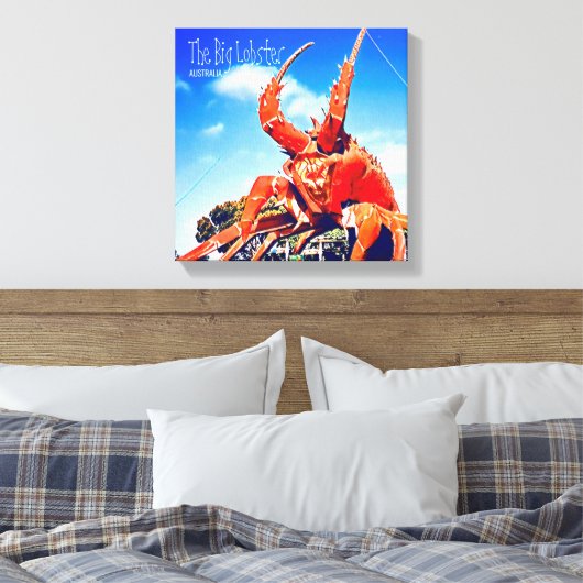 Big Lobster South Australia Canvas Afdruk (Insitu (Slaapkamer))