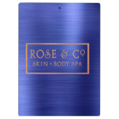 Big Logo Sapphire Cobalt Blue Metallic Klembord (Achterkant)