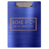 Big Logo Sapphire Cobalt Blue Metallic Klembord (Voorkant)