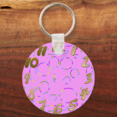 Big Loops op Pink Apple Watch Band Sleutelhanger (Voorkant)