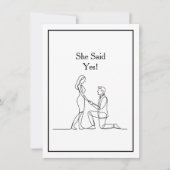 Big love. Big day. Save the date. Black Border Kaart (Voorkant)