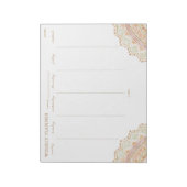 BIG LOVE  Gold Boho Mandala Weekly Planner Notitieblok (Linkerzijde)