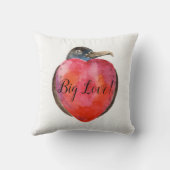 Big Love! heart design on throw cushion Kussen (Achterkant)