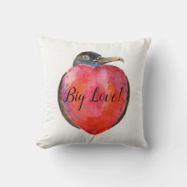 Big Love! heart design on throw cushion Kussen