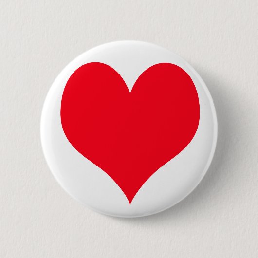 Big Love Heart Ronde Button 5,7 Cm (Voorkant)