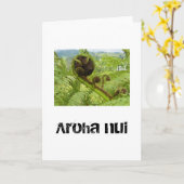 Big Love Koru. Boven de kaart van de groeten. (Gele Bloem)