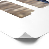 Big LOVE Letters Modern | Uw fotoroze script Poster (Hoek)