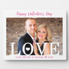 Big LOVE letters | Roze script moderne foto Fotoplaat