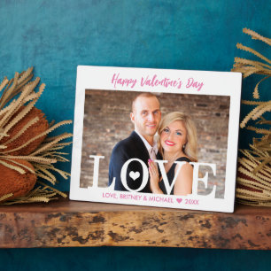 Big LOVE letters Roze script moderne foto Fotoplaat