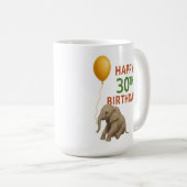Big Love op 30: Elephant Birthday Mok (Voorkant rechts)