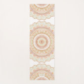 BIG LOVE Roos Gold Waterverf Boho Mandala Yogamat (Voorkant)