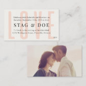 Big Love Stag and Doe Ticket // Blush (Voorkant / Achterkant)