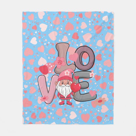 Big Love Valentijnsdag cadeau Fleece Deken (Voorkant)