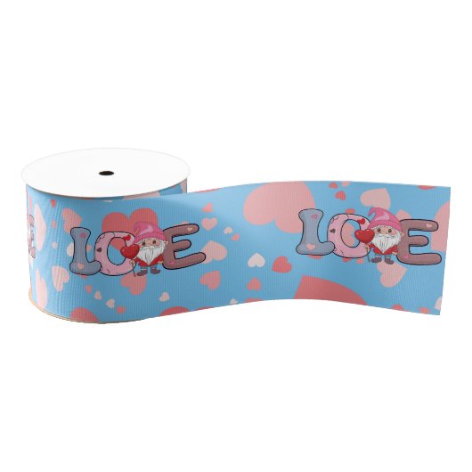 Big Love Valentijnsdag cadeau Inpakken Grosgrain Lint (Spoel)