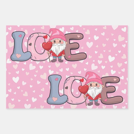 Big Love Valentijnsdag cadeau Inpakpapier Vel (Voorkant)