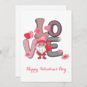 Big Love Valentijnsdag cadeaubon Kaart (Voorkant / Achterkant)