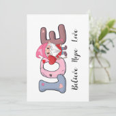 Big Love Valentijnsdag cadeaubon Kaart (Staand voorkant)