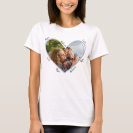 Big Love Valentijnsdag foto gepersonaliseerde gift T-shirt