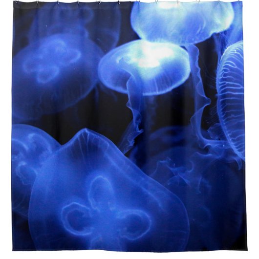 Big Luminous Jellyfish Douchegordijn (Voorkant)
