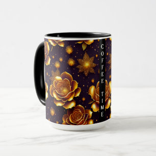 Big Luxury Gold Roos Modern Collectie Mok