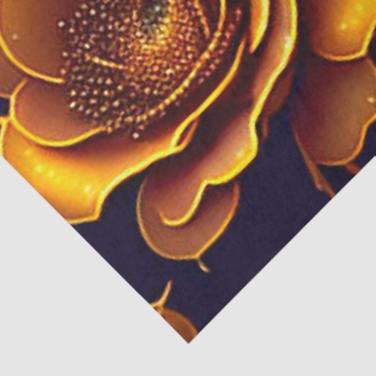 Big Luxury Gold Trendy Roos Collectie Tissuepapier (Detail)