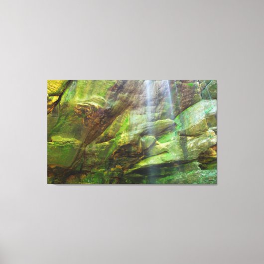 Big Lyon Herfsten, Mohican State Park, Ohio Canvas Afdruk (Voorkant)