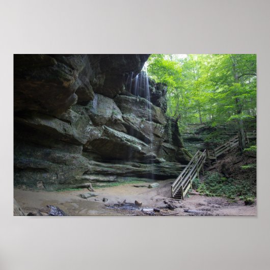 Big Lyon Herfsten, Mohican State Park, Ohio Poster (Voorkant)