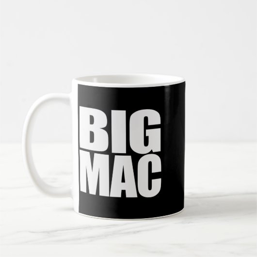 Big Mac Cool Unique And Funny Black White Koffiemok (Links)