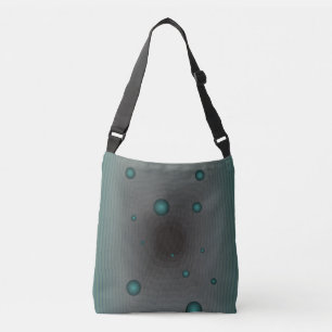 Big Machine Sci-Fi Alien Green Black Hole Dark Crossbody Tas