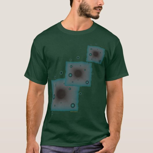 Big Machines Wormgat Sci Fi Art Alien Black Hole T-shirt (Voorkant)