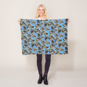 Big Male Koala Beer Photo Collage Fleece Deken