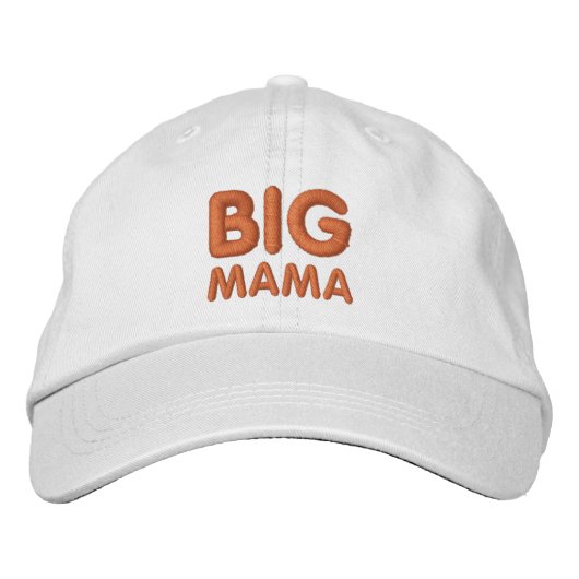 BIG MAMA EMBROIDERED BASEBALL PET (Voorkant)